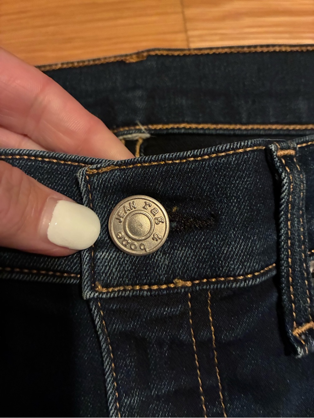 Rag & Bone High-Rise Straight Leg Jeans - Classic Blue Denim - Picture 4 of 6